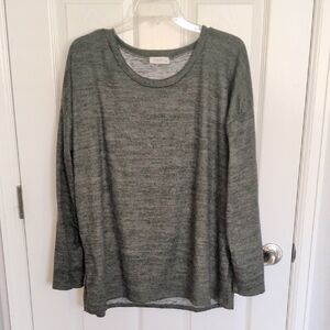 Mint Plus Pink Green Fuzzy Top - 2X